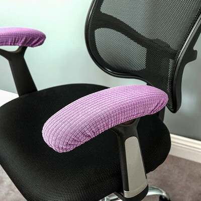 YOMDID 1 ζεύγος μονόχρωμο κάλυμμα υποβραχιόνιου καρέκλας Ελαστικό αντιολισθητικό κάλυμμα καρέκλας αγκώνα βραχίονα πλενόμενο κάλυμμα βραχίονα καρέκλας γραφείου