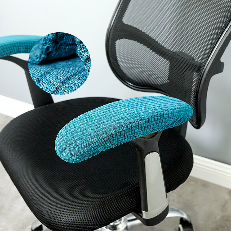 YOMDID 1 ζεύγος μονόχρωμο κάλυμμα υποβραχιόνιου καρέκλας Ελαστικό αντιολισθητικό κάλυμμα καρέκλας αγκώνα βραχίονα πλενόμενο κάλυμμα βραχίονα καρέκλας γραφείου