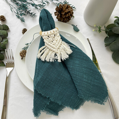 10 τμχ 32x32 εκ. Γάζα γάμου Βαμβακερές χαρτοπετσέτες Επαναχρησιμοποιούμενες πράσινες πετσέτες τσαγιού ρουστίκ ρετρό γρέζες χαρτοπετσέτες για διακόσμηση τραπεζιού πάρτι