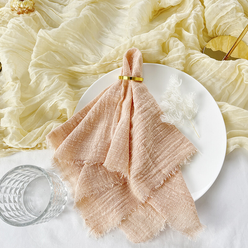 10 τμχ 32x32 εκ. Γάζα γάμου Βαμβακερές χαρτοπετσέτες Επαναχρησιμοποιούμενες πράσινες πετσέτες τσαγιού ρουστίκ ρετρό γρέζες χαρτοπετσέτες για διακόσμηση τραπεζιού πάρτι