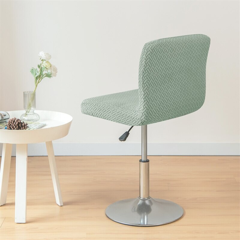 Jacquard κάλυμμα καρέκλας μπαρ Κοντό κάλυμμα καρέκλας πλάτης Μπαρ Καλύμματα καθισμάτων κουβέρτες Μπαρ κουβερτούρες Ξενοδοχείο για δείπνο Τραπεζαρία Μικρού μεγέθους Θήκη καρέκλας Μονόχρωμο