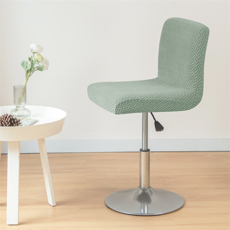 Jacquard κάλυμμα καρέκλας μπαρ Κοντό κάλυμμα καρέκλας πλάτης Μπαρ Καλύμματα καθισμάτων κουβέρτες Μπαρ κουβερτούρες Ξενοδοχείο για δείπνο Τραπεζαρία Μικρού μεγέθους Θήκη καρέκλας Μονόχρωμο