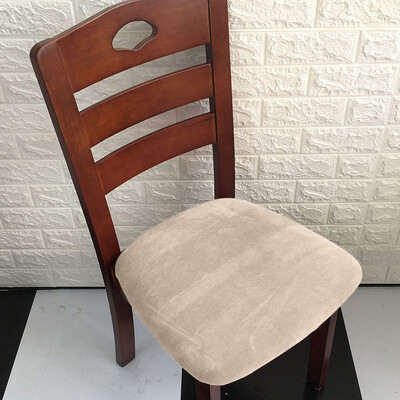 1 τεμ. Βελούδινο κάλυμμα μαξιλαριού καρέκλας για κάλυμμα καθίσματος καρέκλας σαλονιού Αντιολισθητικές καρέκλες προστατευτικό κάλυμμα για συμπόσιο κουζίνας γραφείου