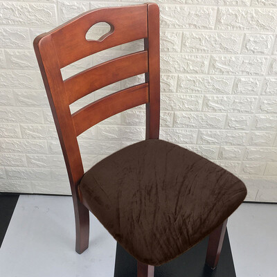 1 τεμ. Βελούδινο κάλυμμα μαξιλαριού καρέκλας για κάλυμμα καθίσματος καρέκλας σαλονιού Αντιολισθητικές καρέκλες προστατευτικό κάλυμμα για συμπόσιο κουζίνας γραφείου