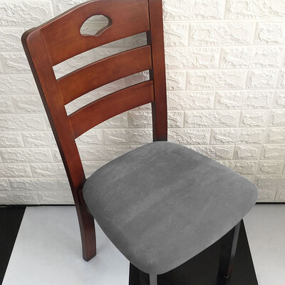 1 τεμ. Βελούδινο κάλυμμα μαξιλαριού καρέκλας για κάλυμμα καθίσματος καρέκλας σαλονιού Αντιολισθητικές καρέκλες προστατευτικό κάλυμμα για συμπόσιο κουζίνας γραφείου