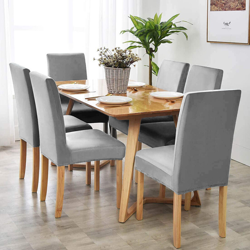 Βελούδινο υφασμάτινο κάλυμμα καρέκλας Super soft καλύμματα καρέκλας για τραπεζαρία Πολυτελείς θήκες καθισμάτων γραφείου Stretch για συμπόσιο