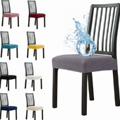 Αδιάβροχο κάλυμμα θήκης καρέκλας Spandex Jacquard Μαξιλάρι καρέκλας Κάλυμμα τραπεζαρίας Επενδυμένο κάλυμμα καθίσματος καρέκλας χωρίς πλάτη