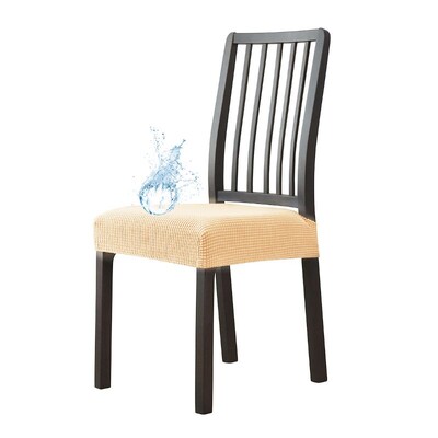 Αδιάβροχο κάλυμμα θήκης καρέκλας Spandex Jacquard Μαξιλάρι καρέκλας Κάλυμμα τραπεζαρίας Επενδυμένο κάλυμμα καθίσματος καρέκλας χωρίς πλάτη