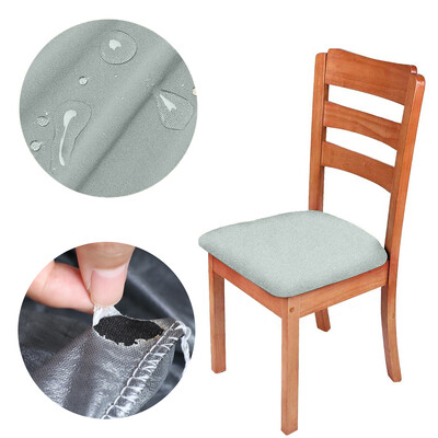 Πραγματικό αδιάβροχο κάλυμμα καρέκλας Stretch Καλύμματα καθισμάτων καρέκλας τραπεζαρίας Φτηνό πλενόμενο κάλυμμα ζακάρ καρέκλα για κουζίνα σπιτιού ξενοδοχείου