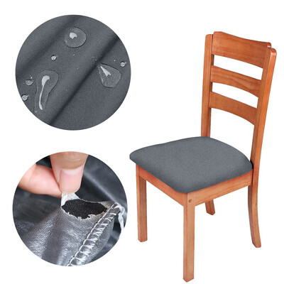Πραγματικό αδιάβροχο κάλυμμα καρέκλας Stretch Καλύμματα καθισμάτων καρέκλας τραπεζαρίας Φτηνό πλενόμενο κάλυμμα ζακάρ καρέκλα για κουζίνα σπιτιού ξενοδοχείου