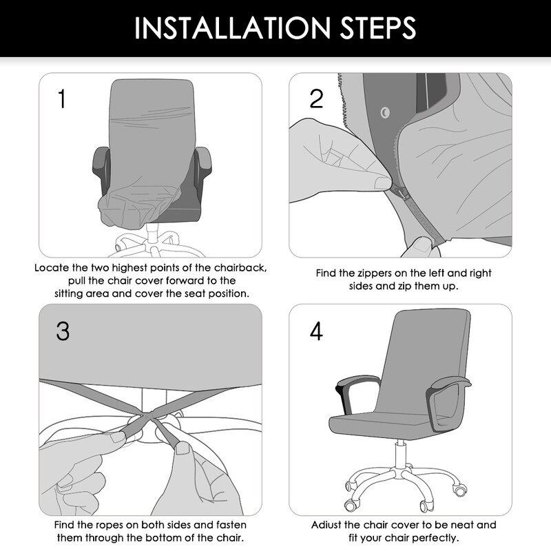 Stretch Spandex Slipcover καρέκλας γραφείου Spandex Computer Slipcover καρέκλας για πολυθρόνα Προστατευτικό κάλυμμα καθίσματος για gaming Chair Cove