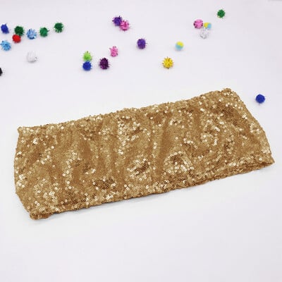 1vnt 17 spalvų blizgučiai kėdžių varčios pobūvių kėdžių puošmena kėdžių juosta vestuvėms ištemptos kėdės peteliškės juosta Viešbučių banketų reikmenys