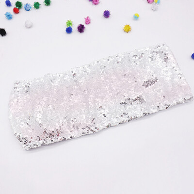 1vnt 17 spalvų blizgučiai kėdžių varčios pobūvių kėdžių puošmena kėdžių juosta vestuvėms ištemptos kėdės peteliškės juosta Viešbučių banketų reikmenys