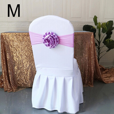 Νέα ελαστική καρέκλα λουλουδιών λουλούδια ζώνη κορδέλας καρέκλας Φύλλα κάλυμμα Γαμήλιο πάρτι Δείπνο εκδήλωση Καρέκλα Bowknot Hotel Διακόσμηση