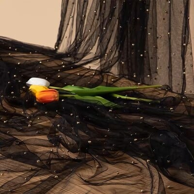 2tk Pearl Tüll valge tooliraamid 75x200cm pika vahekäiguga pulmatool tagakülje kaunistused läbipaistev kirik tüll tool kardinad lahtiselt