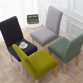 1/2/4/6 κομμάτια ύφασμα ζακάρ Κάλυμμα καρέκλας Universal μέγεθος Τα περισσότερα φθηνά καλύμματα καρέκλας Καλύμματα καθισμάτων για τραπεζαρία Διακόσμηση σπιτιού