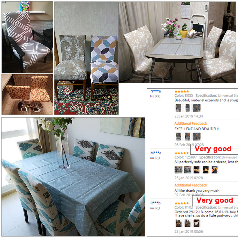 1/2/4/6 κομμάτια ύφασμα ζακάρ Κάλυμμα καρέκλας Universal μέγεθος Τα περισσότερα φθηνά καλύμματα καρέκλας Καλύμματα καθισμάτων για τραπεζαρία Διακόσμηση σπιτιού