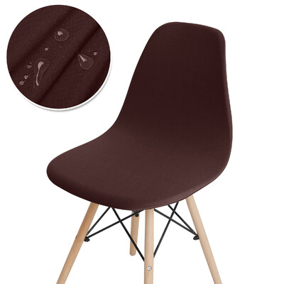 Αδιάβροχο κάλυμμα καρέκλας Shell ελαστικό κοντό κάλυμμα καρέκλας πλάτης Stretch μονόχρωμο κάλυμμα καθίσματος καρέκλας για σαλόνι σπιτιού ξενοδοχείου 1τμχ