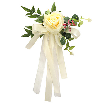 Πίσω καρέκλα γάμου Flower Chic Κορδέλα Προσομοίωση Γάμου Γιορτή Λουλούδια Διακόσμηση Καρέκλας Διαδρόμου Πανί Διακοσμητικά Προμήθειες