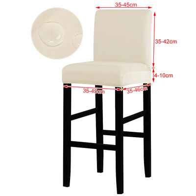 Tõelisest veekindlast kangast tooli kate Stretch istme toolikatted Ventileerige baaritooli libisemine universaalse suurusega tooli kate