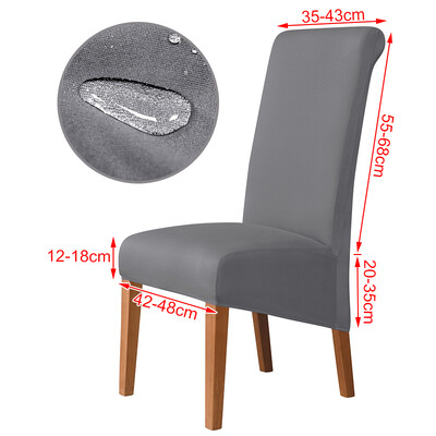 Tõelisest veekindlast kangast tooli kate Stretch istme toolikatted Ventileerige baaritooli libisemine universaalse suurusega tooli kate