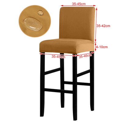 Tõelisest veekindlast kangast tooli kate Stretch istme toolikatted Ventileerige baaritooli libisemine universaalse suurusega tooli kate