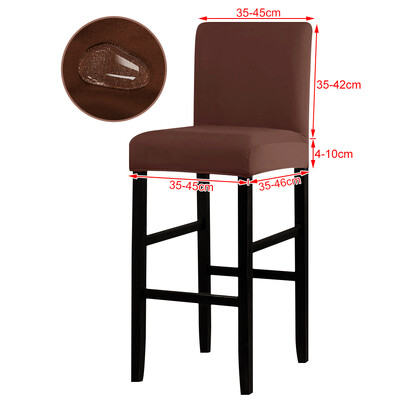 Tõelisest veekindlast kangast tooli kate Stretch istme toolikatted Ventileerige baaritooli libisemine universaalse suurusega tooli kate