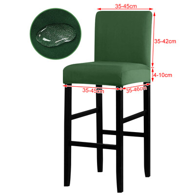 Tõelisest veekindlast kangast tooli kate Stretch istme toolikatted Ventileerige baaritooli libisemine universaalse suurusega tooli kate