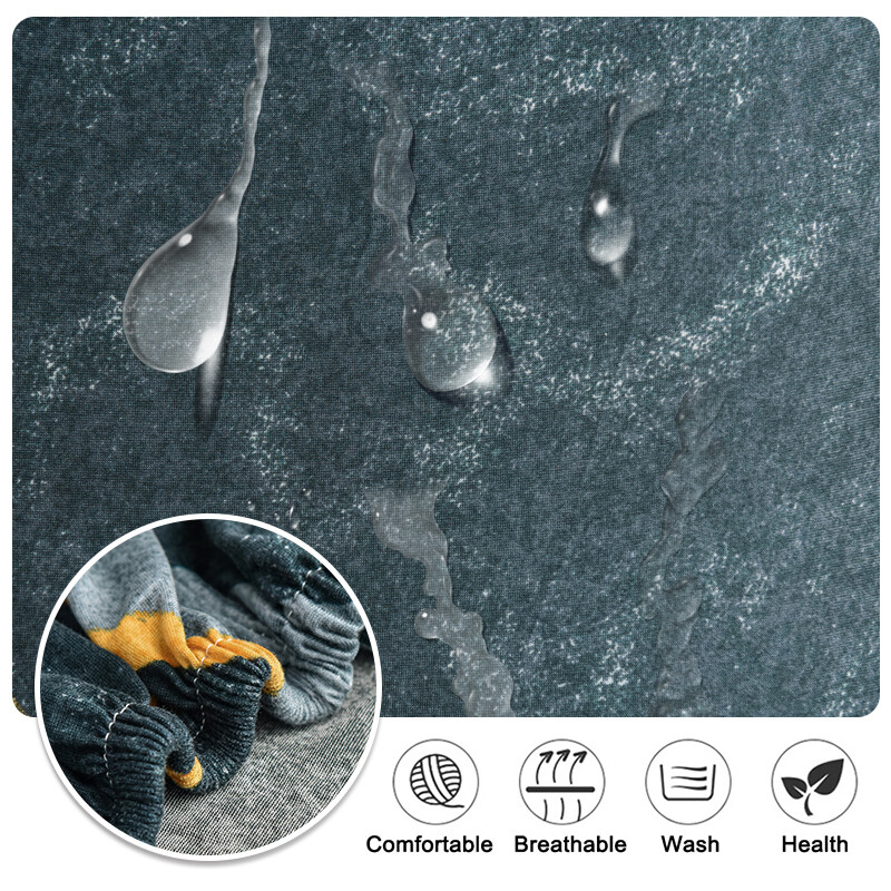 Veekindlad trükitud toolikatted Põhjamaade stiilis eemaldatav istme toolikate Kõrge venitusega dekoratiivne kate söögitoa pulmadeks