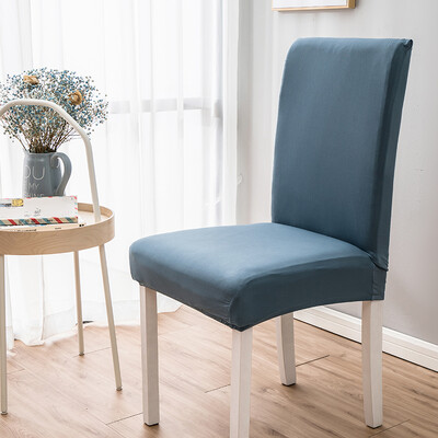 Piima siidist ühevärvilised toolikatted elutuppa pulmade söögituba bankettkontor Elastsed toolikatted Protector kodukaunistuseks