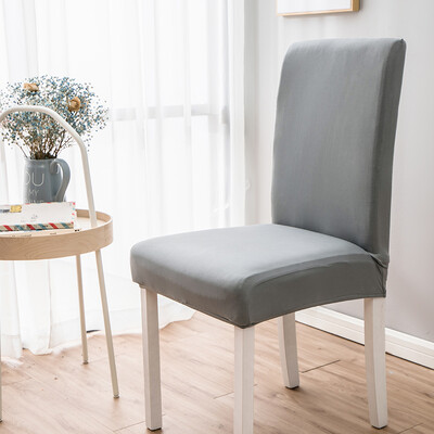 Piima siidist ühevärvilised toolikatted elutuppa pulmade söögituba bankettkontor Elastsed toolikatted Protector kodukaunistuseks