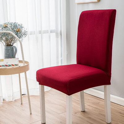 Piima siidist ühevärvilised toolikatted elutuppa pulmade söögituba bankettkontor Elastsed toolikatted Protector kodukaunistuseks