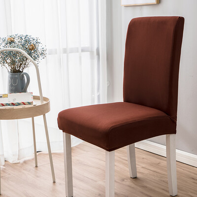 Piima siidist ühevärvilised toolikatted elutuppa pulmade söögituba bankettkontor Elastsed toolikatted Protector kodukaunistuseks