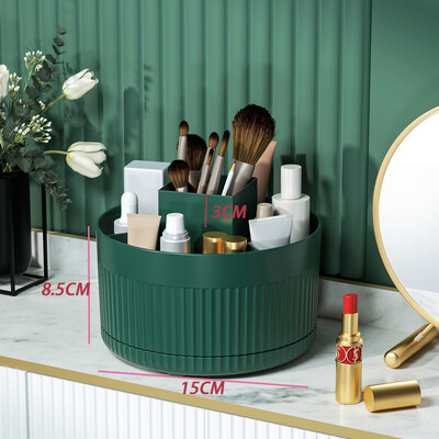 360° pöörlev meigipintsli hoidja lauaarvuti meigivahend kosmeetikatoodete hoiukarp huulepulk kulmupliiatsihoidja ehtekonteiner