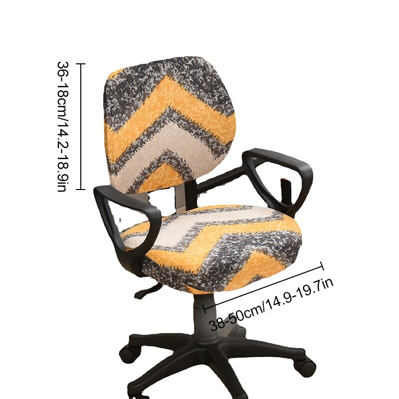 Ελαστικά καλύμματα καρέκλας Καλύμματα καρέκλας γραφείου Ανελκυστήρας αφαιρούμενος πολυθρόνας υπολογιστή Slipcover Περιστρεφόμενο σκαμπό Προστατευτικό καθίσματος