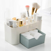 Διπλό στρώμα πλαστικό μακιγιάζ Organizers Storage Box Καλλυντικά Συρτάρια Κοσμήματα Κιβώτιο προβολής Θήκη Desktop Container Boxes Organizer