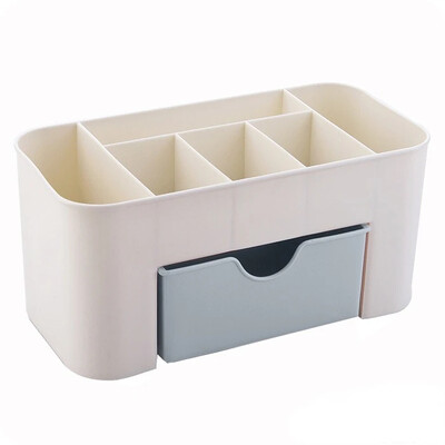 Διπλό στρώμα πλαστικό μακιγιάζ Organizers Storage Box Καλλυντικά Συρτάρια Κοσμήματα Κιβώτιο προβολής Θήκη Desktop Container Boxes Organizer