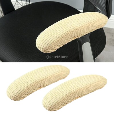 1 Ζεύγος Stretch Καλύμματα Μπρατσιού Καρέκλας για Γραφείο Γραφείου Σπίτι gaming Καρέκλα αγκώνα Προστατευτικό στηρίγματος βραχίονα 25-33 cm Μακρύ κάλυμμα μανίκι υποβραχιόνιου
