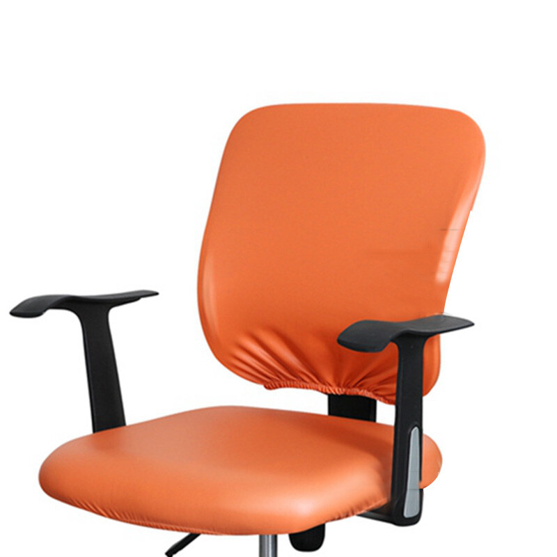 PU nahast arvutitooli ümbris veekindel kontoritooli kate Jagatud tooli kate elastne 38-52 cm kontorihotelli tooli istme kate