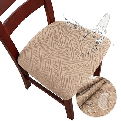 Αδιάβροχη καρό υφασμάτινη θήκη 4 τύπου Ελαστικά καλύμματα καρέκλας κουζίνας Καλύμματα καθισμάτων καρέκλας για τραπεζαρία σπιτιού