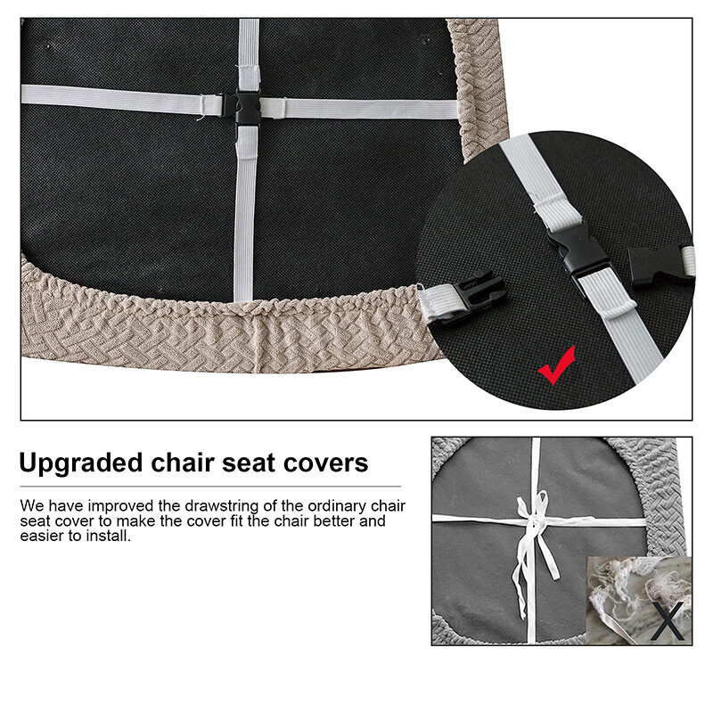 Αδιάβροχη καρό υφασμάτινη θήκη 4 τύπου Ελαστικά καλύμματα καρέκλας κουζίνας Καλύμματα καθισμάτων καρέκλας για τραπεζαρία σπιτιού