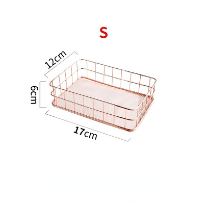 Nordic Gold Metal Iron Στυλό Μακιγιάζ Αποθήκευση Καλάθι Επιτραπέζιου Γραφείου Διάφορα πινέλα μακιγιάζ Βάση Επιτραπέζια καλλυντικά Ράφι οργάνωσης