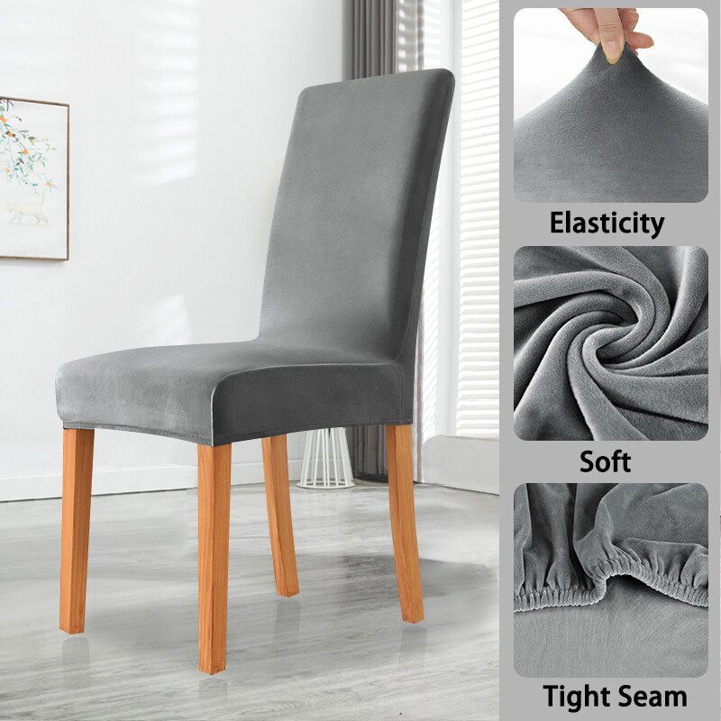Κάλυμμα καρέκλας από ύφασμα βελούδινο ελαστικό Universal μέγεθος Καλύμματα καρέκλας τραπεζαρίας Spandex Φθηνά καλύμματα Καρέκλα Ζεστό για διακόσμηση σπιτιού γάμου
