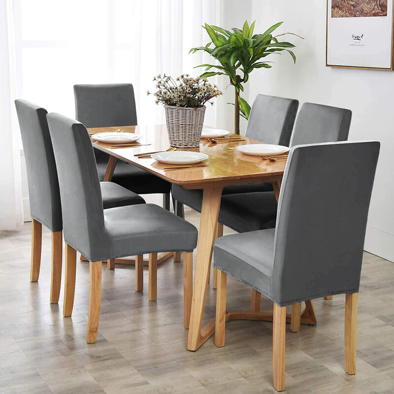 Κάλυμμα καρέκλας από ύφασμα βελούδινο ελαστικό Universal μέγεθος Καλύμματα καρέκλας τραπεζαρίας Spandex Φθηνά καλύμματα Καρέκλα Ζεστό για διακόσμηση σπιτιού γάμου