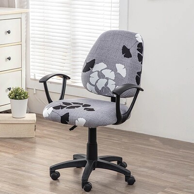 2 vnt. / rinkinys Stretch Printed biuro kompiuterio kėdžių užvalkalai Nuimamas plaunamas kėdės užvalkalas (sėdynės užvalkalas + atlošo užvalkalas)
