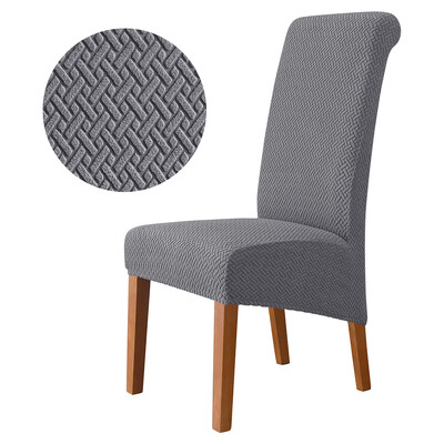 1/2/4/6 bucăți Huse pentru scaune din țesătură din catifea reală, dimensiunea XL, dimensiune mare, cu spate lung, în stil european, huse pentru scaune pentru restaurant, hotel