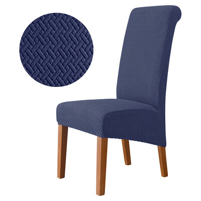 1/2/4/6 bucăți Huse pentru scaune din țesătură din catifea reală, dimensiunea XL, dimensiune mare, cu spate lung, în stil european, huse pentru scaune pentru restaurant, hotel