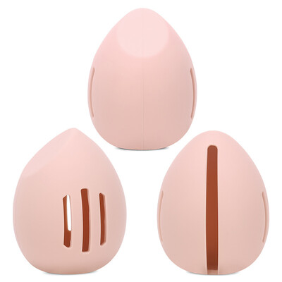 Silicone Beauty Egg Organizer Single Pack, Soft Breathable Powder Puff Dust Cover
