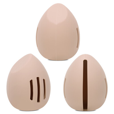 Silicone Beauty Egg Organizer Single Pack, Soft Breathable Powder Puff Dust Cover