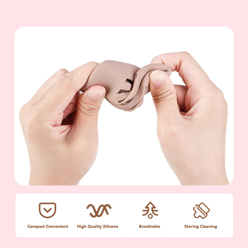 Silicone Beauty Egg Organizer Single Pack, Soft Breathable Powder Puff Dust Cover